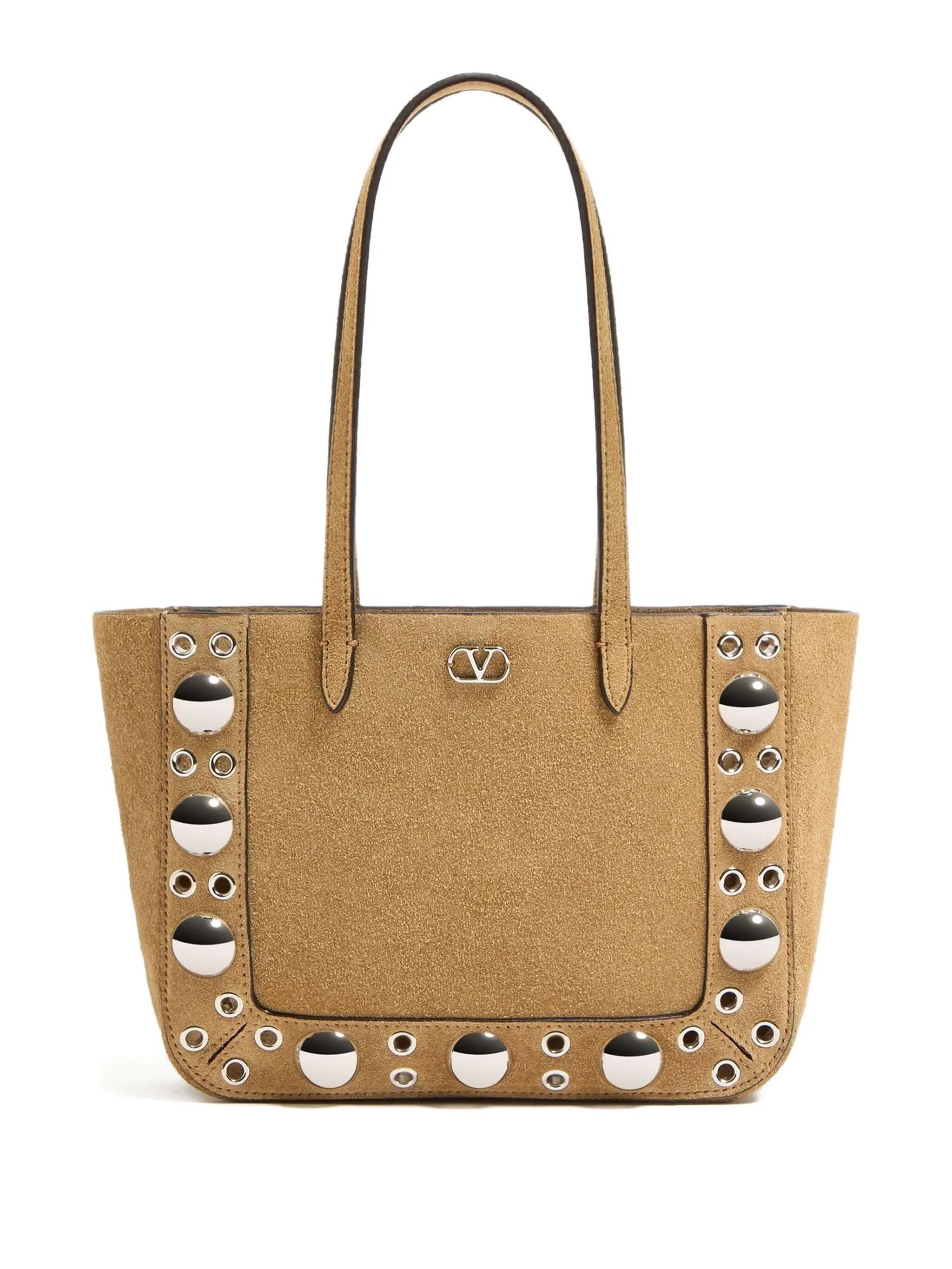 Valentino os11x0826 Size: OS / Nellcôte Mini Suede Shopping Bag Brown Size ONE SIZE - 1 Thumbnail