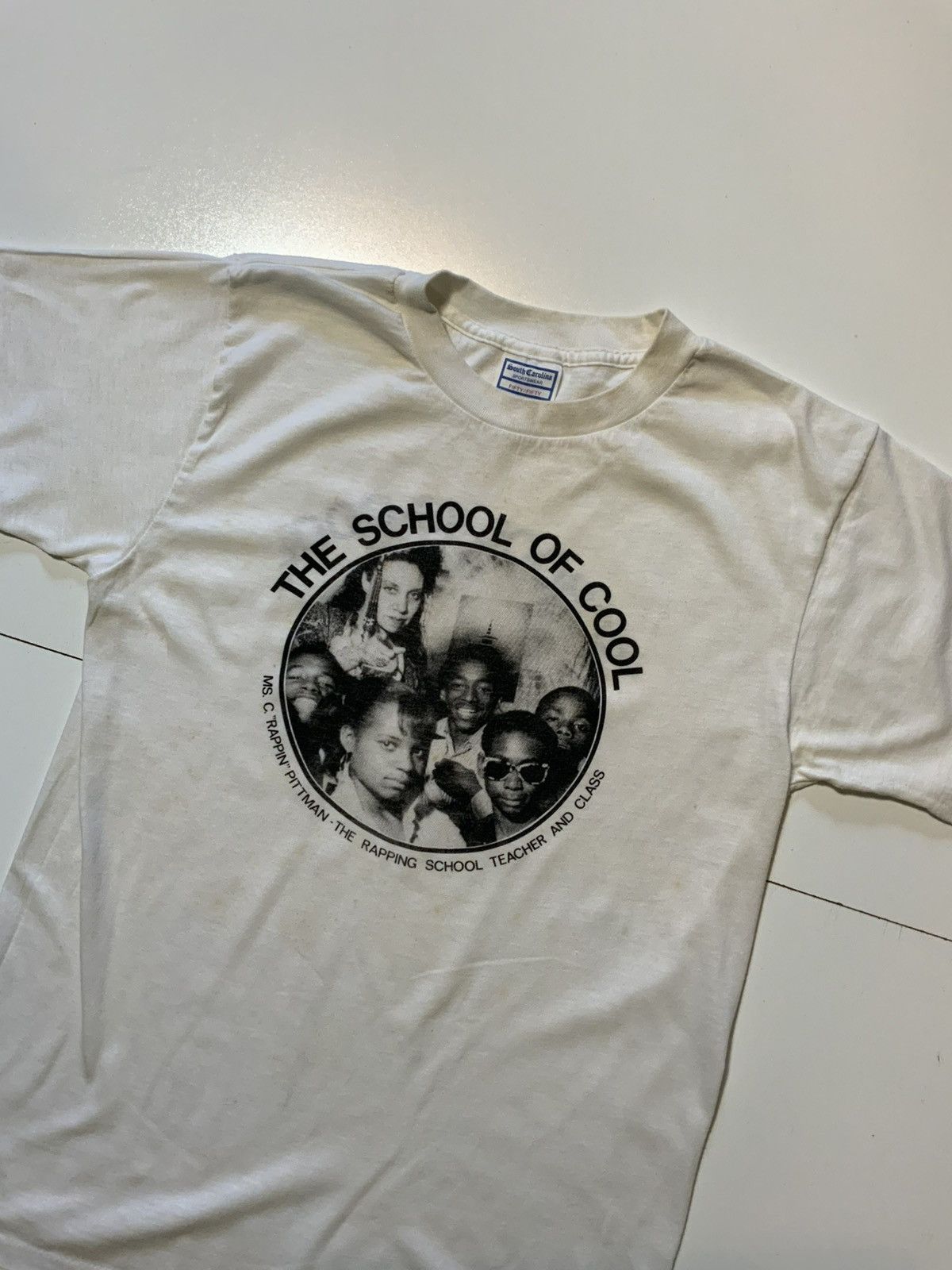 Vintage Vintage 90s The School Of Cool Ms C Rappin Pittman T-Shirt Size US L / EU 52-54 / 3 - 4 Thumbnail