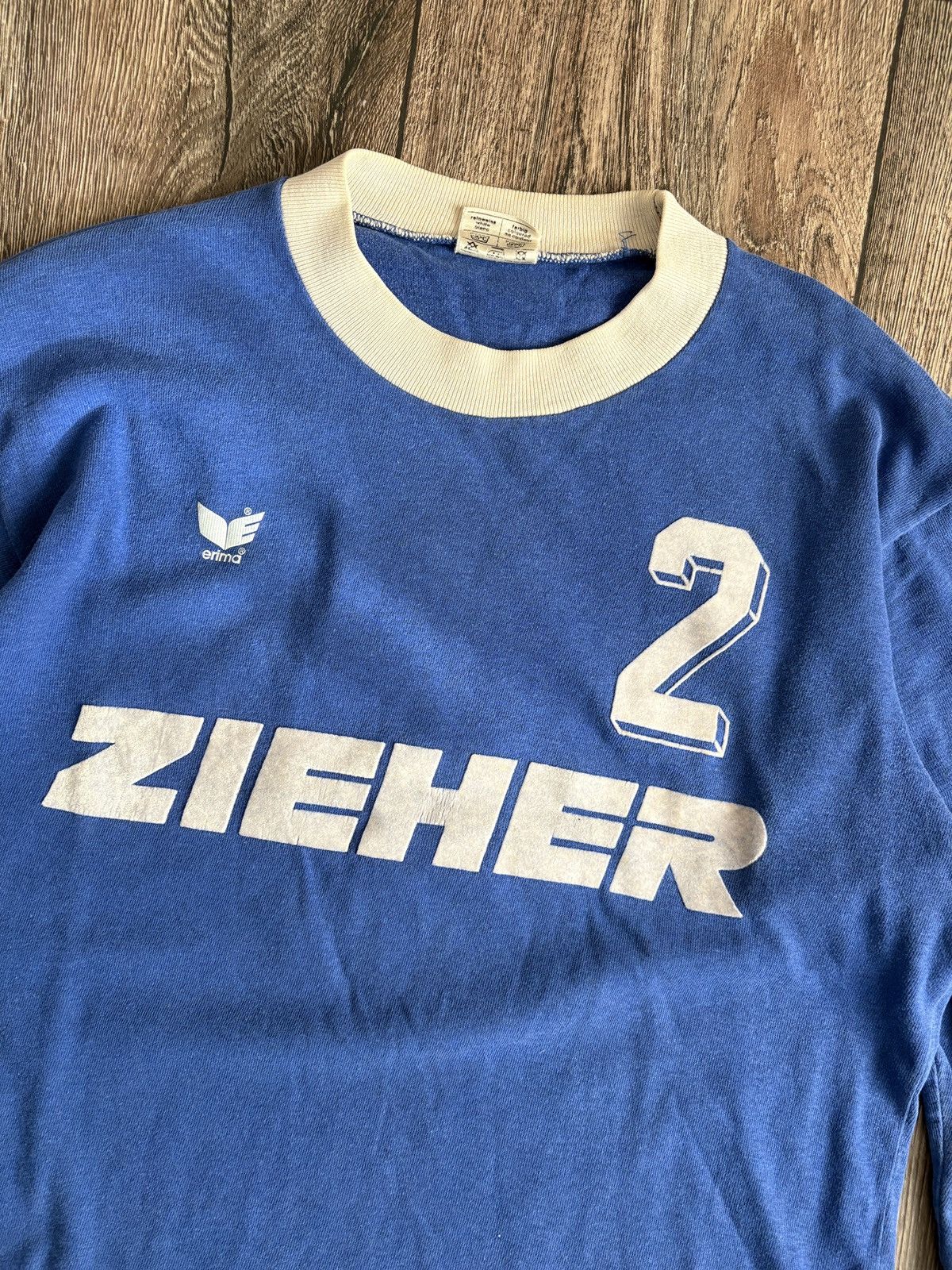 Erima Vintage 80s Erima Football Long Sleeve Shirt #2 West Germany Size US M / EU 48-50 / 2 - 2 Thumbnail
