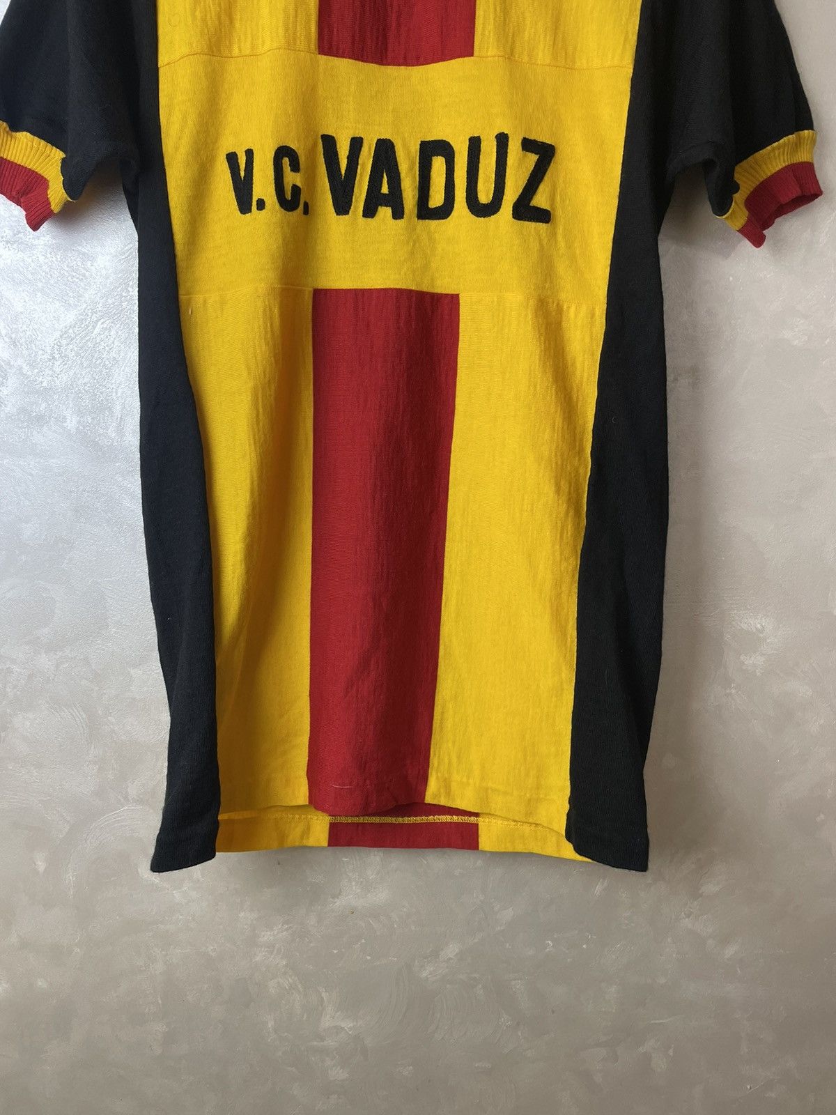 Vintage Vintage 70s Santini V.c. Vaduz Liechtenstein Cycling Jersey Size US L / EU 52-54 / 3 - 3 Thumbnail