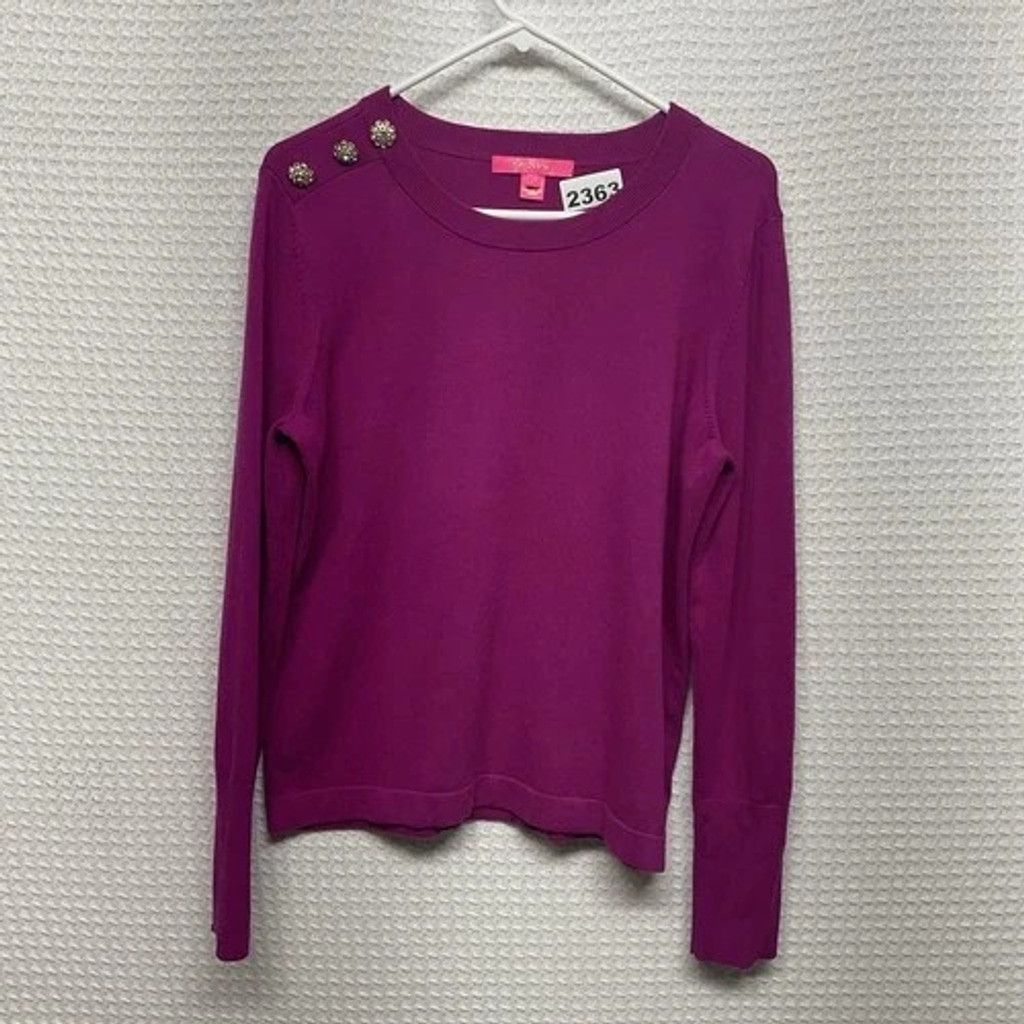 Lilly Pulitzer Lilly Pulitzer Morgen Cotton Blend Crew Neck Sweater Women M Size M / US 6-8 / IT 42-44 - 7 Thumbnail