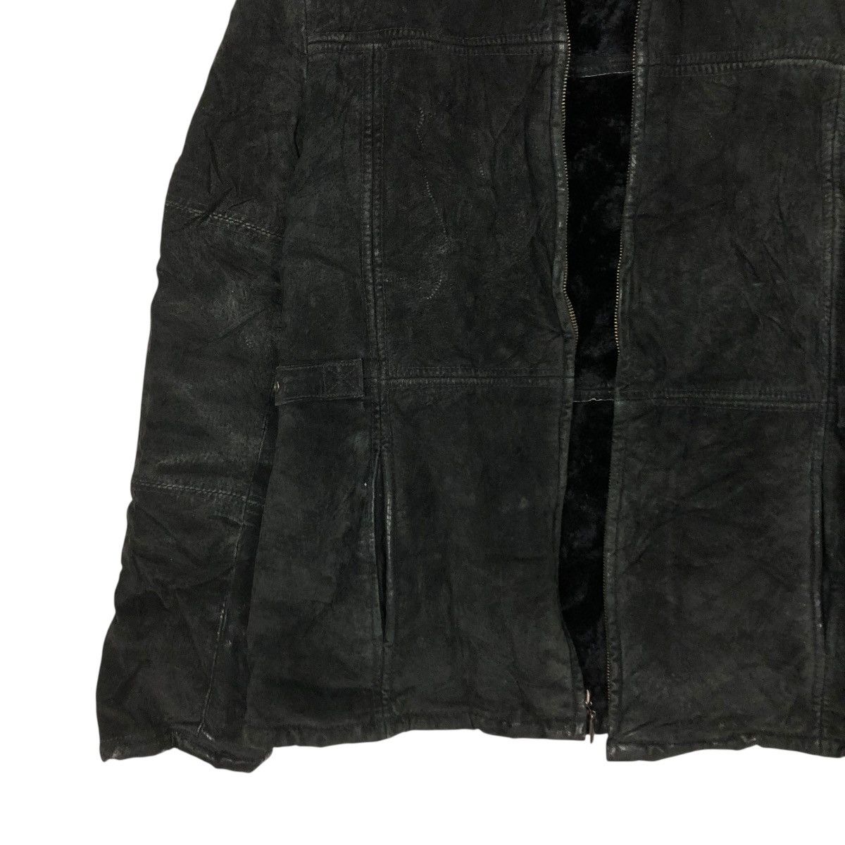 Japanese Brand 🔥VINTAGE LEATHER JACKET FUR BLANKET MAURICES ISSEY MIYAKE Size US M / EU 48-50 / 2 - 6 Thumbnail