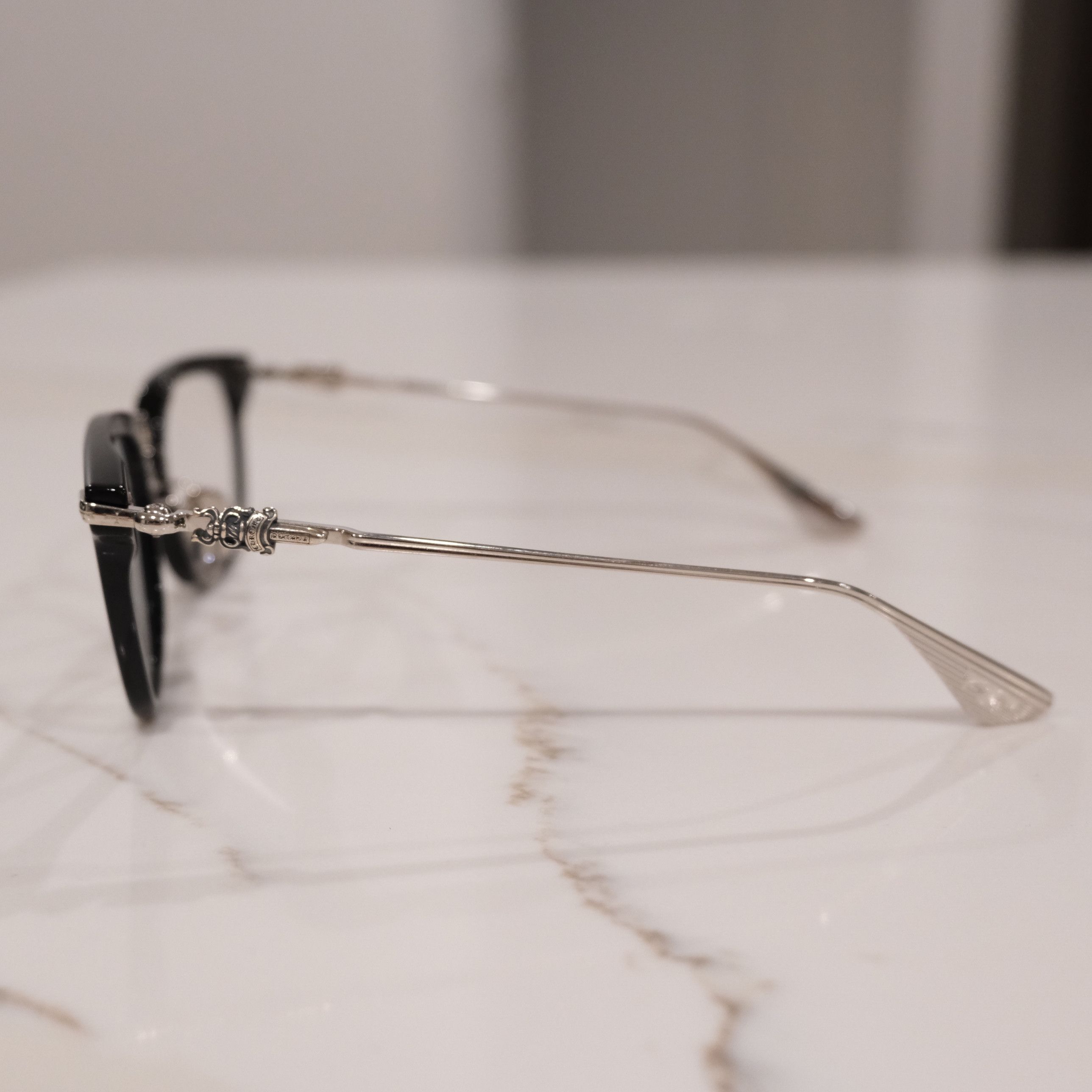 Chrome Hearts CHROME HEARTS CLOACO BLACK & SILVER GLASSES Size ONE SIZE - 5 Thumbnail