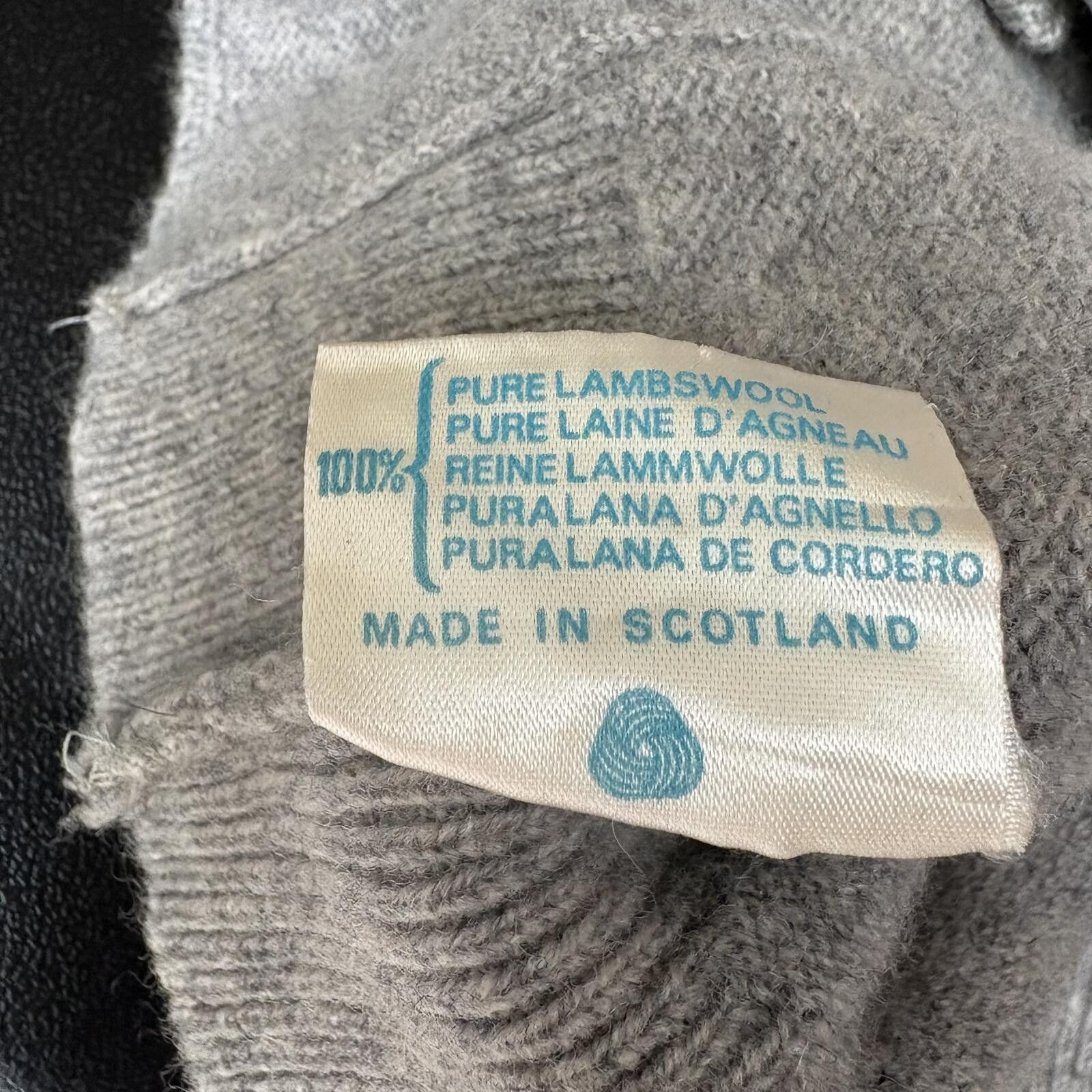 Pringle Of Scotland Vintage 70s Pringle Of Scotland Wool Gray Sweater Cardigan Size US XL / EU 56 / 4 - 3 Thumbnail