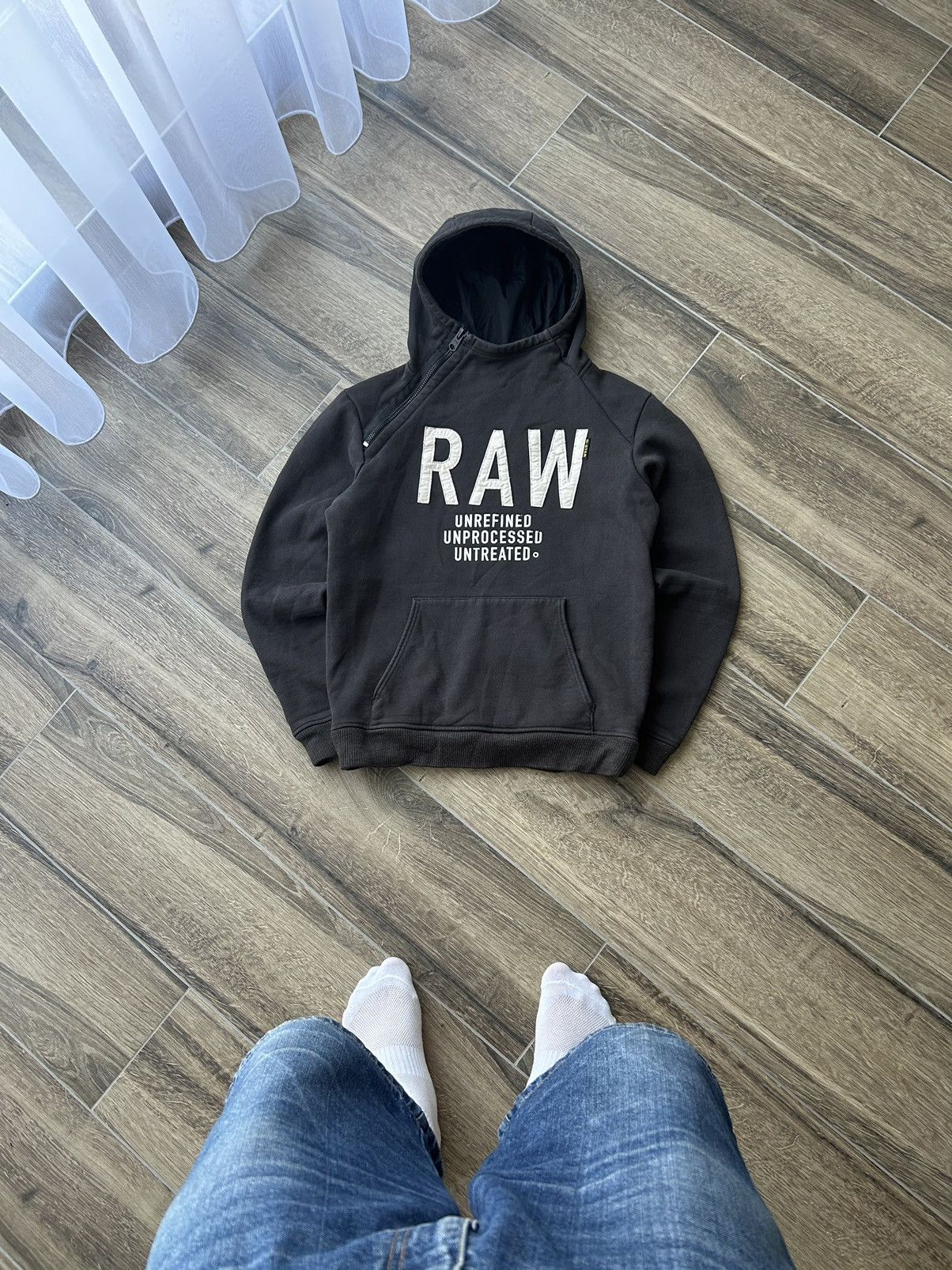 G-Star × Vintage Vintage Raw G star Raw big logo avant-garden hoodies Size US L / EU 52-54 / 3 - 1 Thumbnail