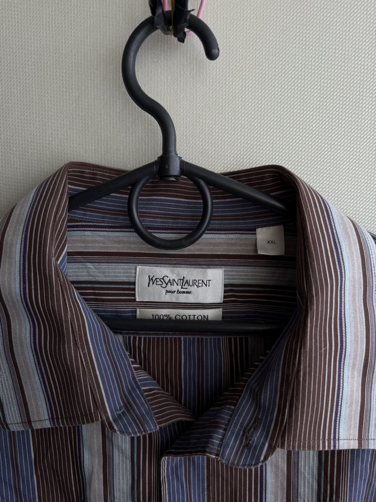 Yves Saint Laurent Multicolor YSL Shirt Cotton Yves Saint Laurent Shirt Size US XXL / EU 58 / 5 - 3 Thumbnail