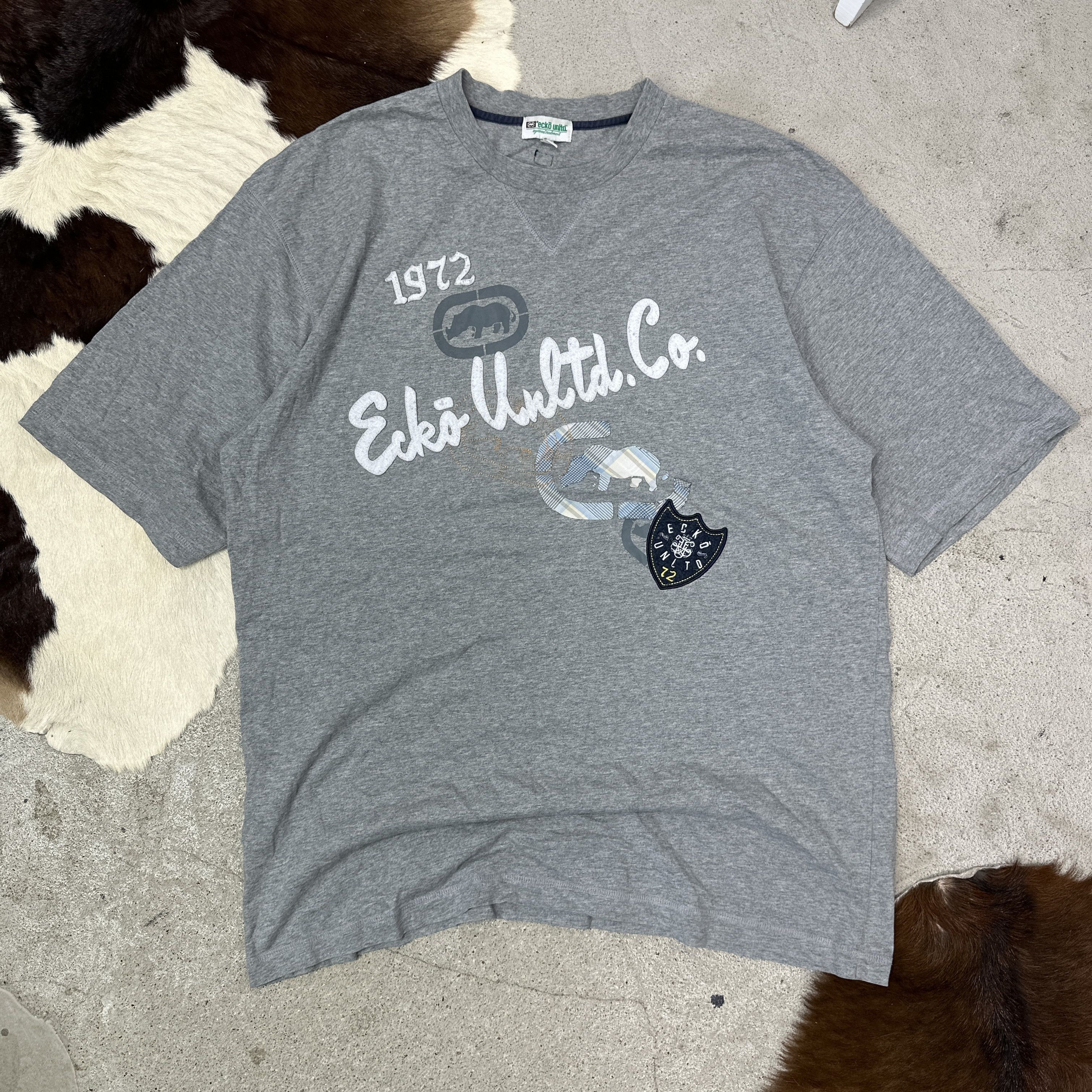 Ecko Unltd. Vintage Streetwear Skater Ecko Unltd Hip-Hop T-shirt Y2K Size US XXL / EU 58 / 5 - 2 Thumbnail