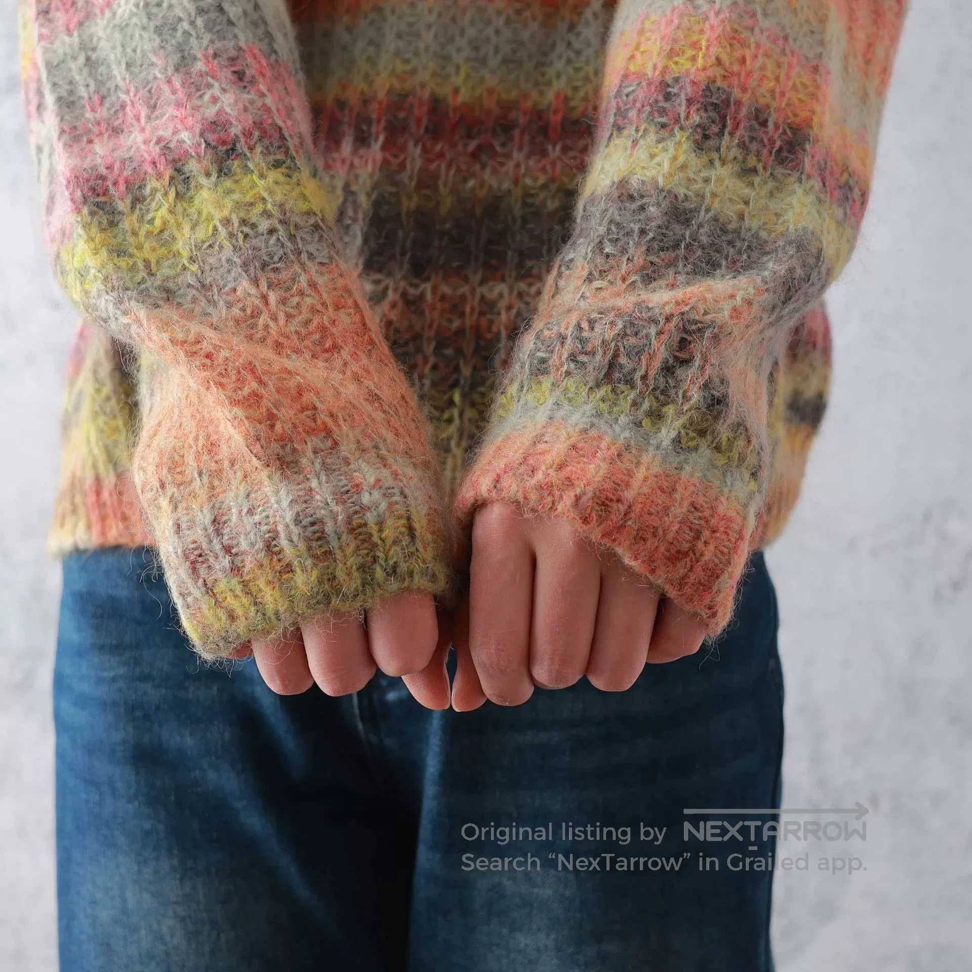 Acne Studios Acne Studios Rainbow Stripe Mohair Top. Size M / US 6-8 / IT 42-44 - 6 Thumbnail