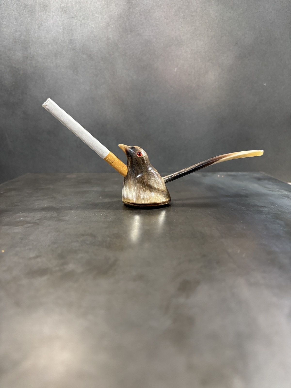 Vintage Vintage Cigaret Holder Hand Carved Horn Antler Pipe Smoking Size ONE SIZE - 15 Thumbnail