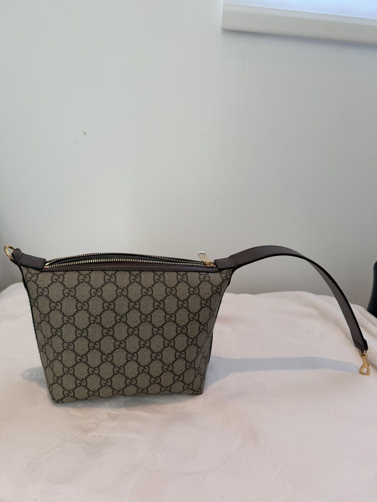 Gucci Gucci Ophidia GG Monogram Shoulder Bag Brown Leather Size ONE SIZE - 4 Thumbnail
