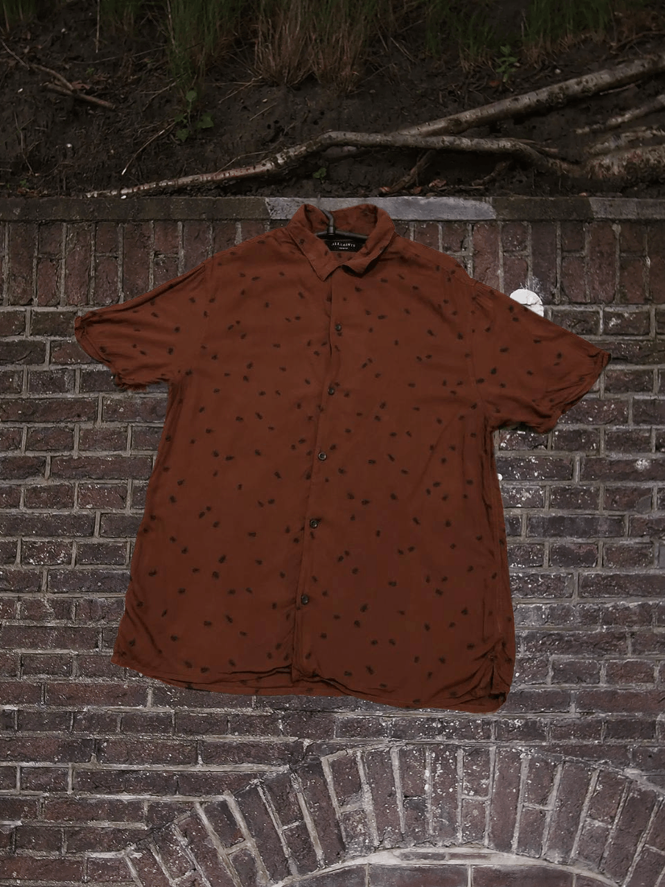 Allsaints Vintage Shirt with short sleeves Allsaints print Hawaii Y2K Size US M / EU 48-50 / 2 - 1 Thumbnail