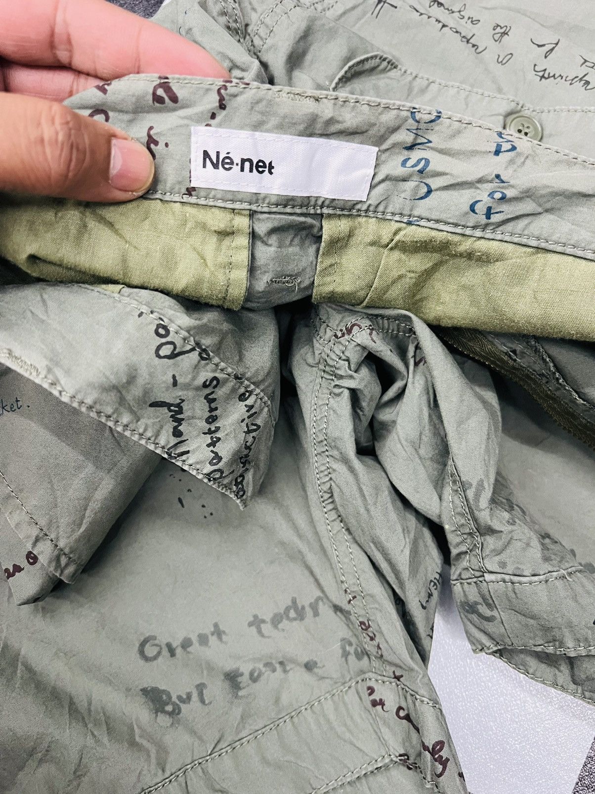 Issey Miyake RARE OG VINTAGE NE-NET ISSEY MIYAKE MILITARY CARGO SHORT Size US 30 / EU 46 - 13 Thumbnail