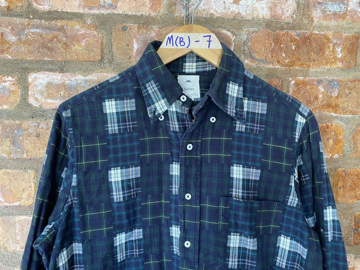 Beams Plus × Needles 2000s JIPIJAPA X Beams Patchwork shirt Size US M / EU 48-50 / 2 - 3 Thumbnail