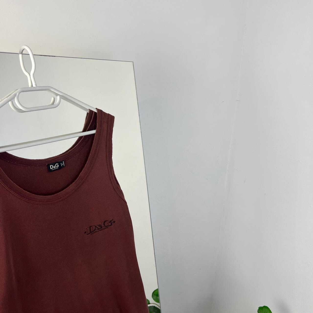 Dolce & Gabbana Boxy Fit Dolce Gabbana Vintage Brown Tank Top Distressed 90s Size M / US 6-8 / IT 42-44 - 2 Thumbnail