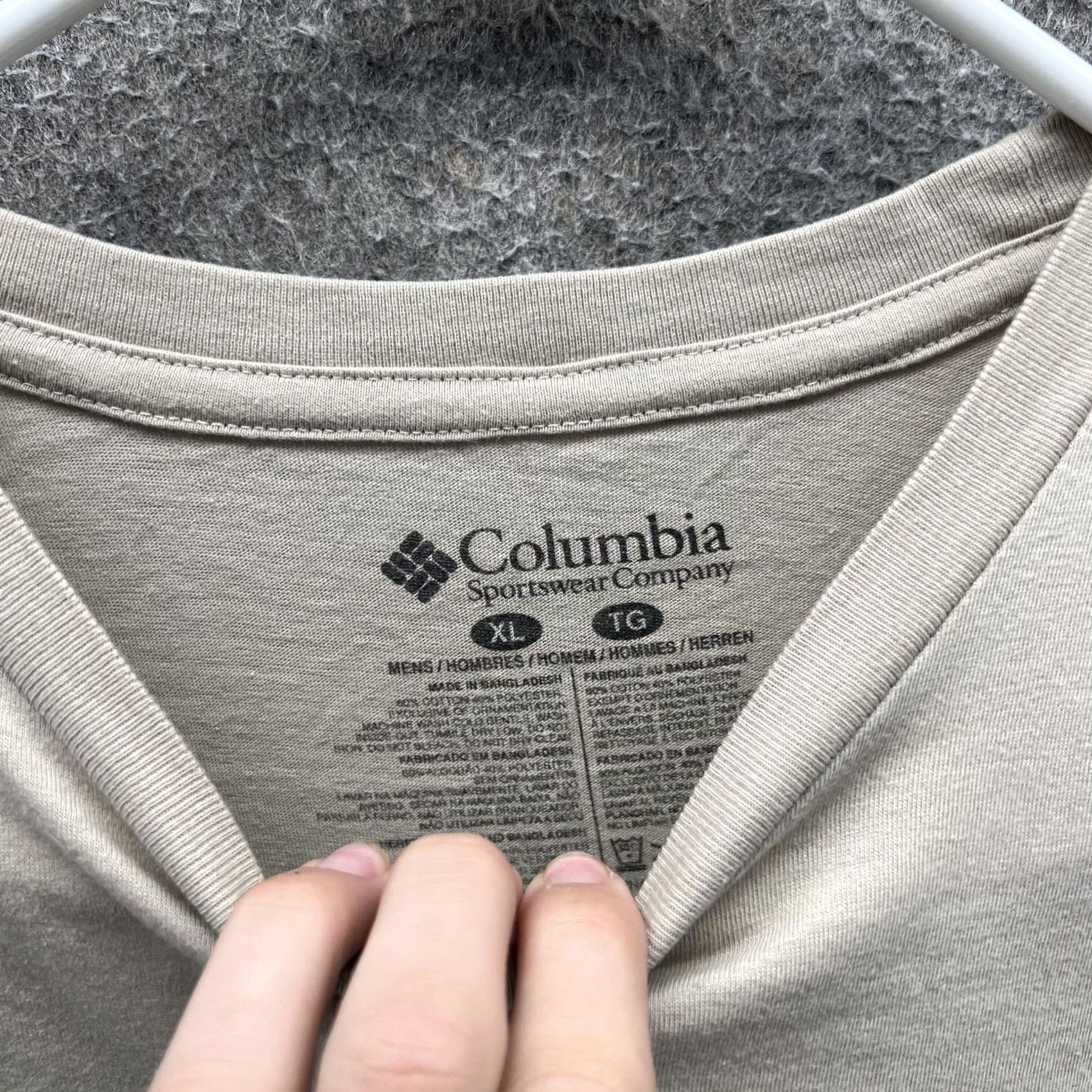 Vintage Columbia Shirt Mens XL Beige Graphic Tee Outdoor Rocky Mountain National Park Size US XL / EU 56 / 4 - 5 Thumbnail