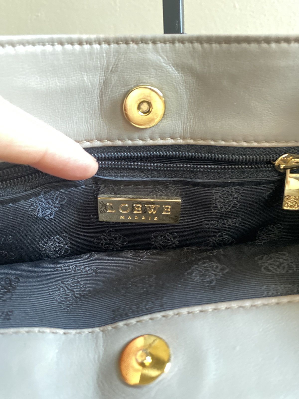 Loewe Loewe sheepskin Mini Logo tote Size ONE SIZE - 7 Thumbnail