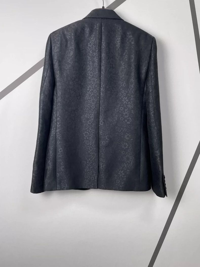 Saint Laurent Paris Jacquard black suit-2506