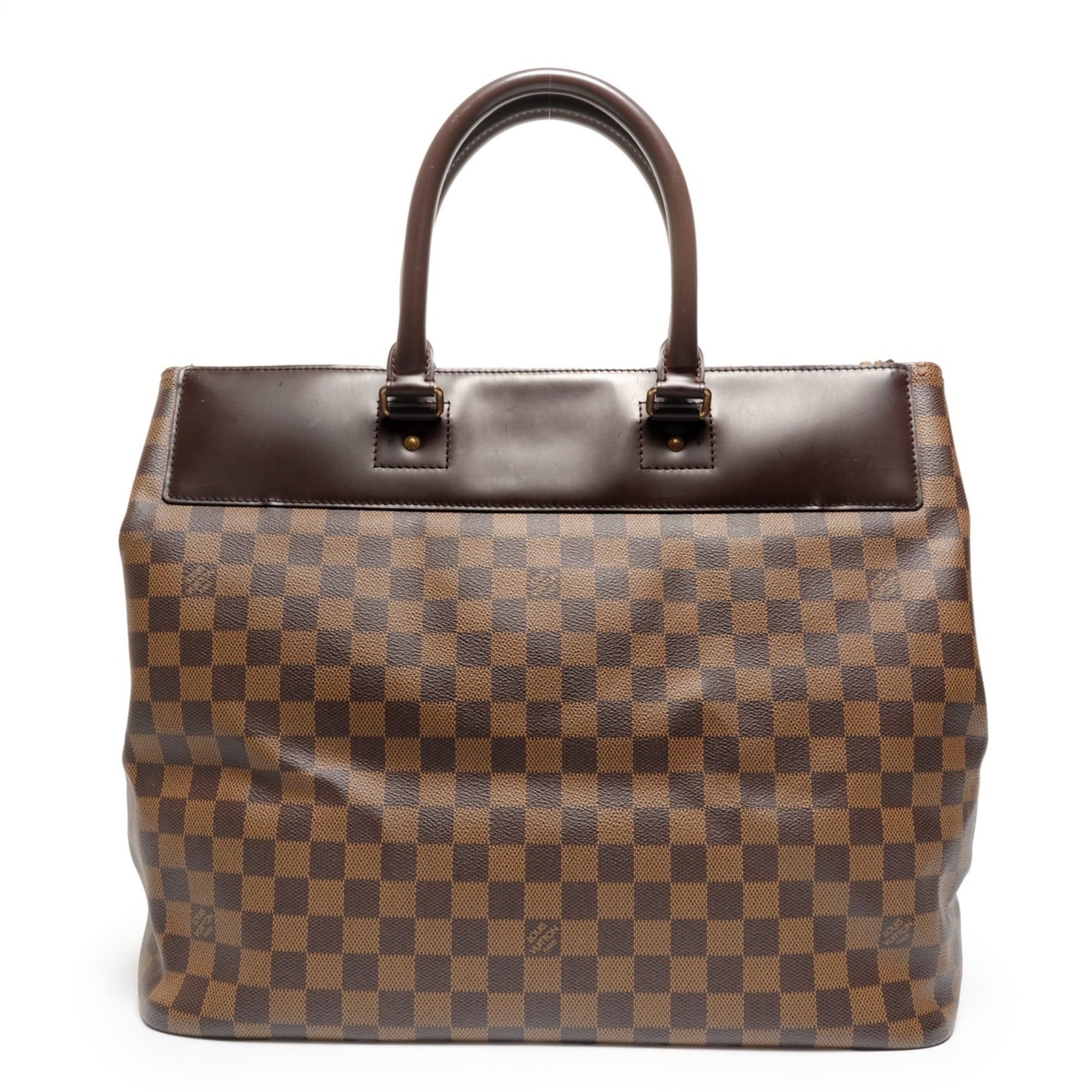 Louis Vuitton Louis Vuitton 2005 Damier Greenwich PM Boston Bag, Brown, WS27113 Size ONE SIZE - 1 Thumbnail