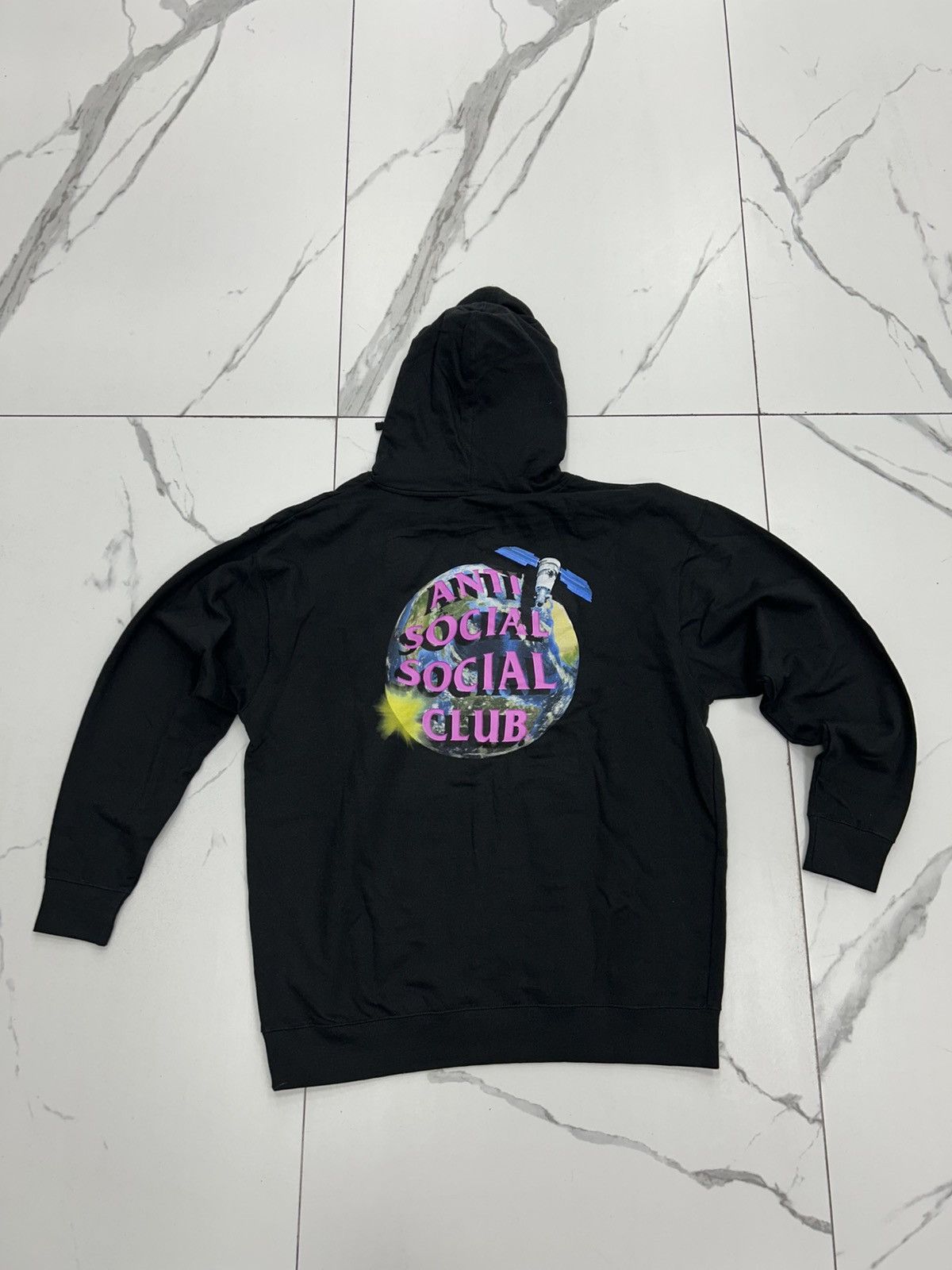 Anti Social Social Club Anti Social Social Club Satellite Worldwide Hoodie "Black" Size US XL / EU 56 / 4 - 2 Thumbnail