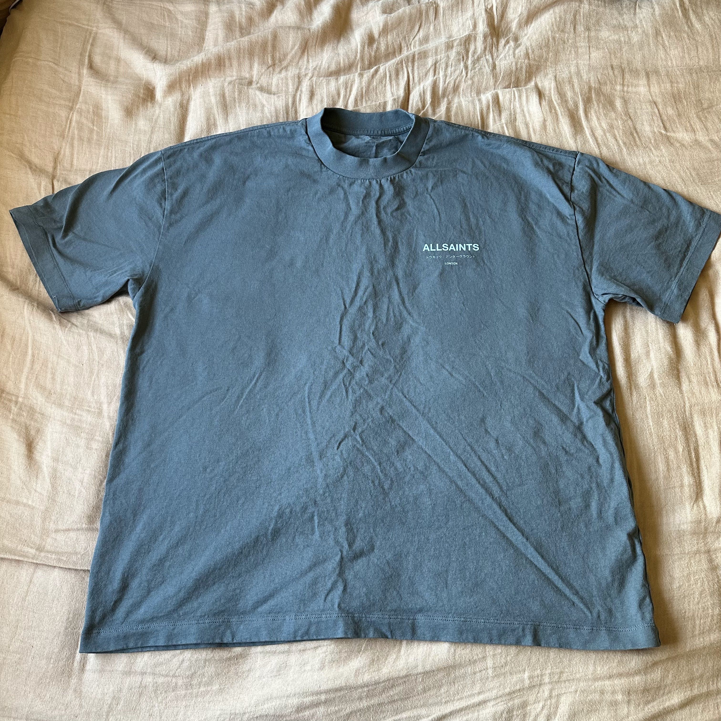 Allsaints AllSaints Underground oversized t-shirt - Large - Blue Size US L / EU 52-54 / 3 - 1 Thumbnail
