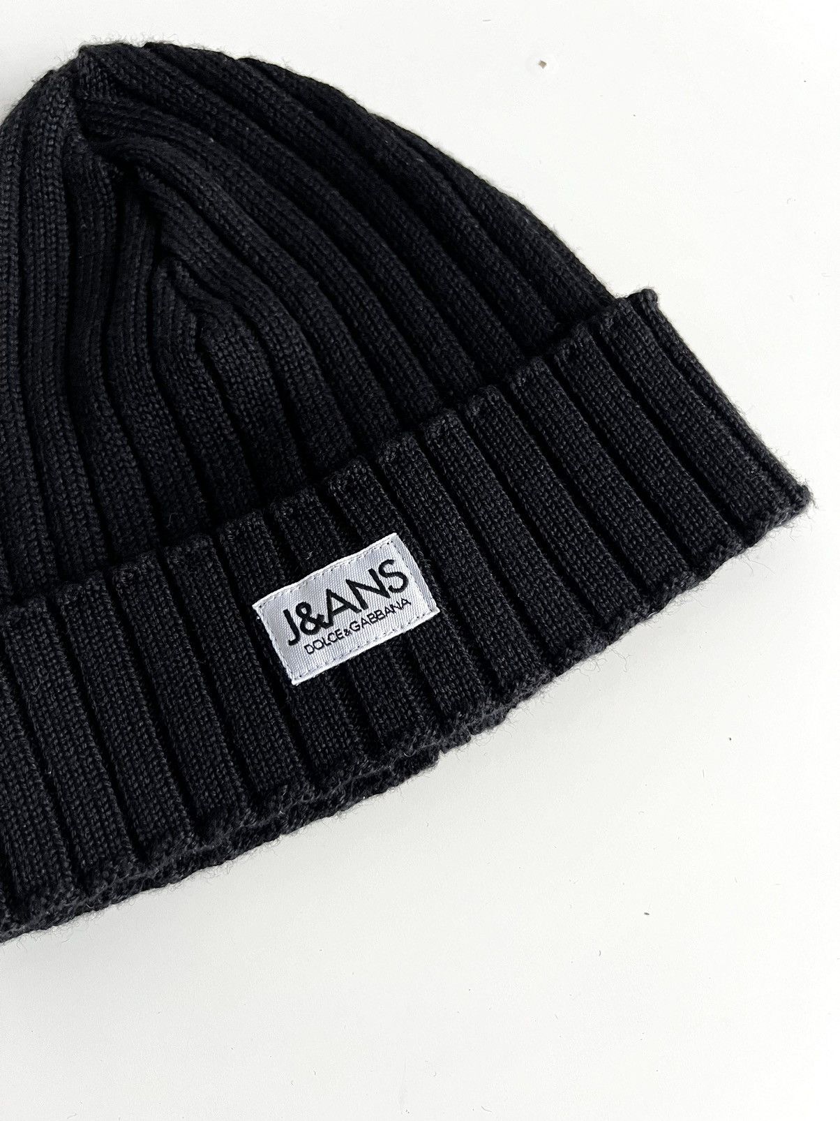 Dolce & Gabbana × Vintage Vintage 1990s Dolce&Gabbana Jeans Merino Blend Beanie Hat Size ONE SIZE - 3 Thumbnail