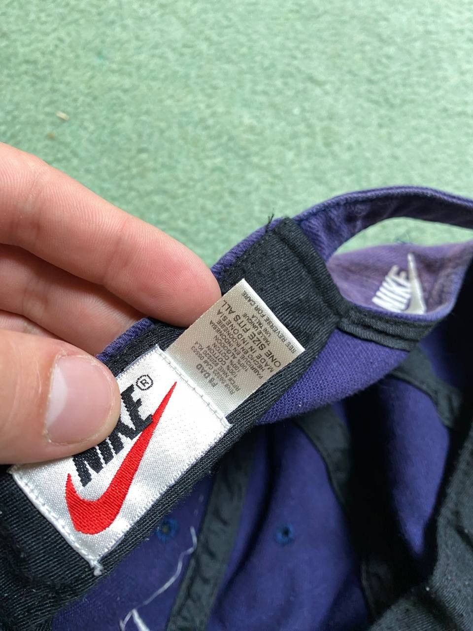 Nike Hats blue Vintage Nike Cap big logo Y2K streetwear Size ONE SIZE - 2 Thumbnail