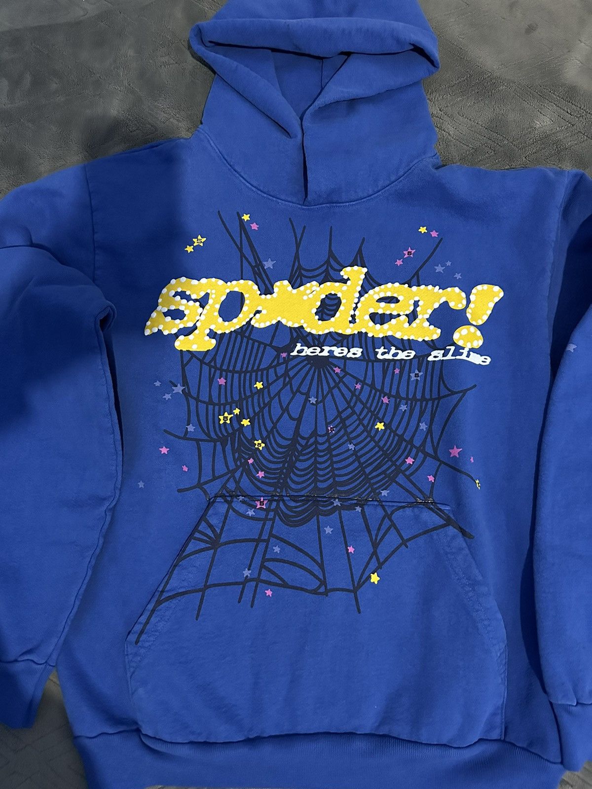 Streetwear spider hoodie Tc blue | Grailed