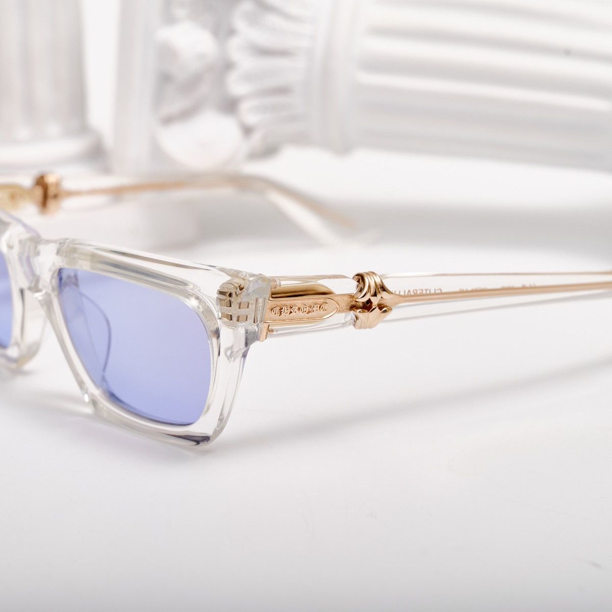 Chrome Hearts CHROME HEARTS CLITERALLY CRYSTAL SUNGLASSES Size ONE SIZE - 3 Thumbnail