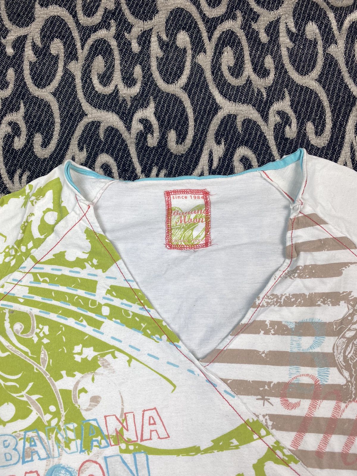 Beauty Beast × If Six Was Nine Y2K 00s Avant Garde Stripe Longsleeve Multi Logo Bratz Style Size L / US 10 / IT 46 - 4 Thumbnail