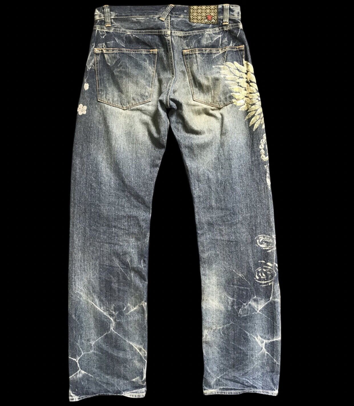 Eternal D92 Statement Jeans ETERNAL Japan Phoenix Print Jeans Size US 32 / EU 48 - 3 Thumbnail