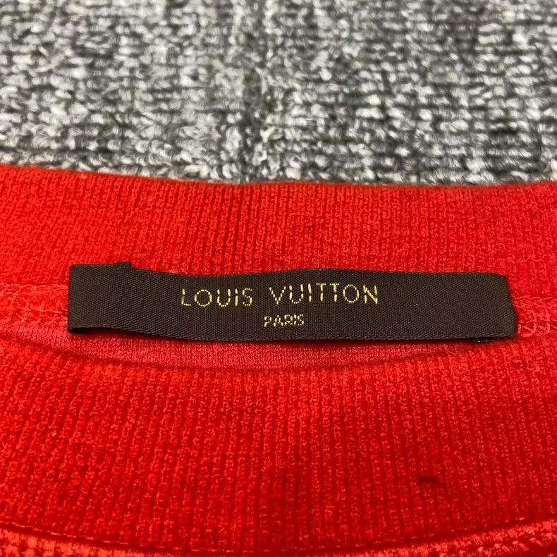 Louis Vuitton Red Limited Edition Knitted Sweatshirt -2505 Size M / US 6-8 / IT 42-44 - 7 Thumbnail