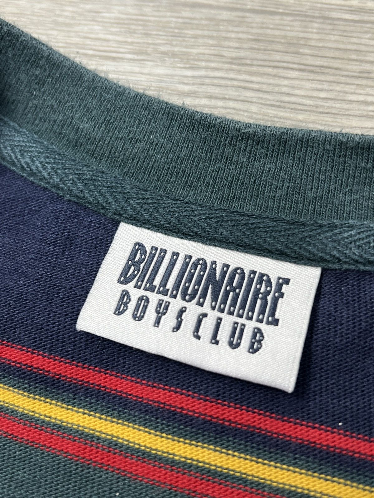 Billionaire Boys Club Billionaire Boys Club BBC Striped Embroidered Logo Tee sz XL Size US XL / EU 56 / 4 - 6 Thumbnail