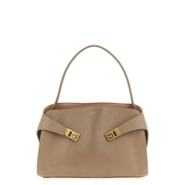 Salvatore Ferragamo FERRAGAMO Hug Soft Medium Warm Taupe Shoulder Bag New & Auth Size ONE SIZE - 1 Thumbnail