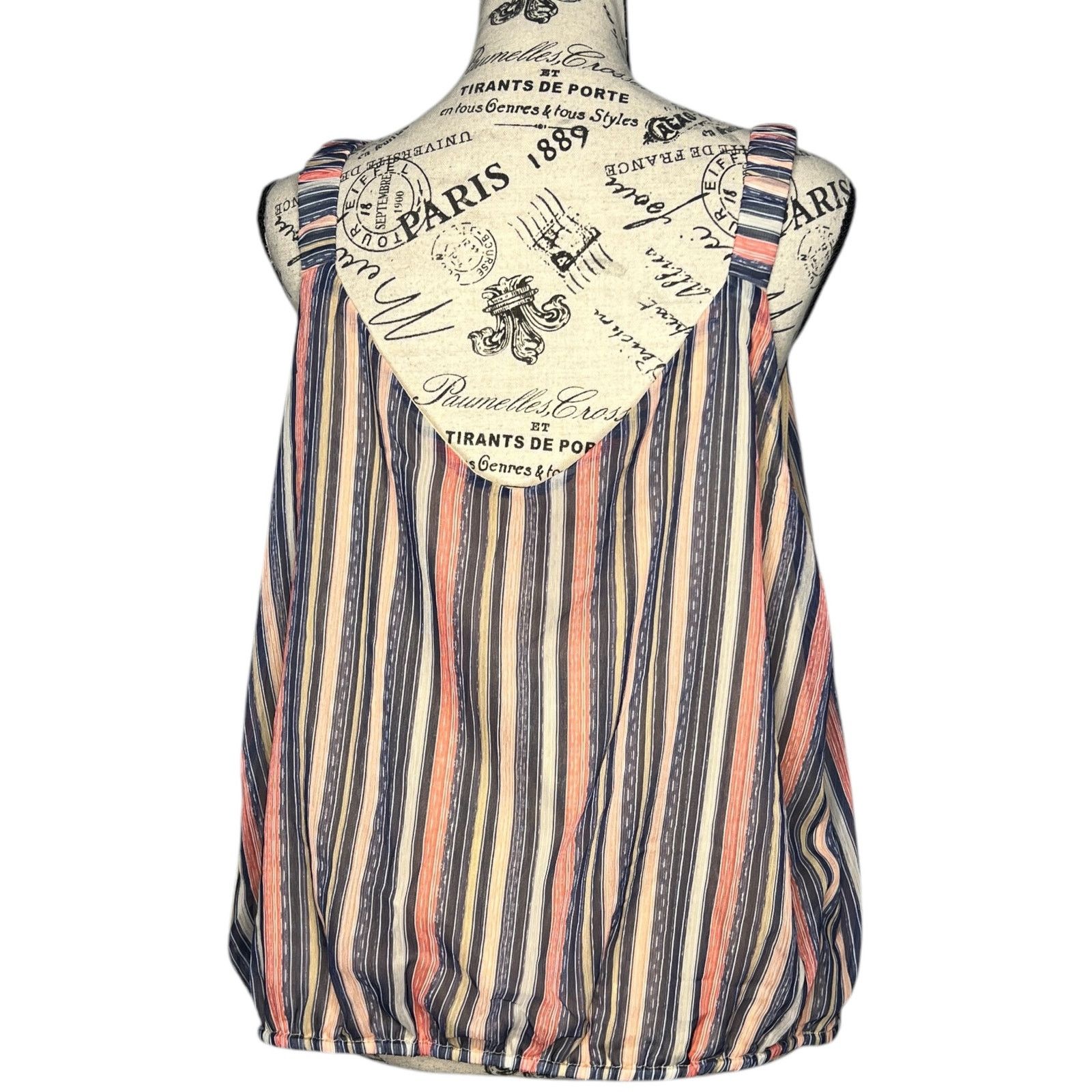 Other Misha Cropped Cami - Stitch Fix Striped Elastic Waist Top Size XXL / US 16-18 / IT 52-54 - 4 Thumbnail