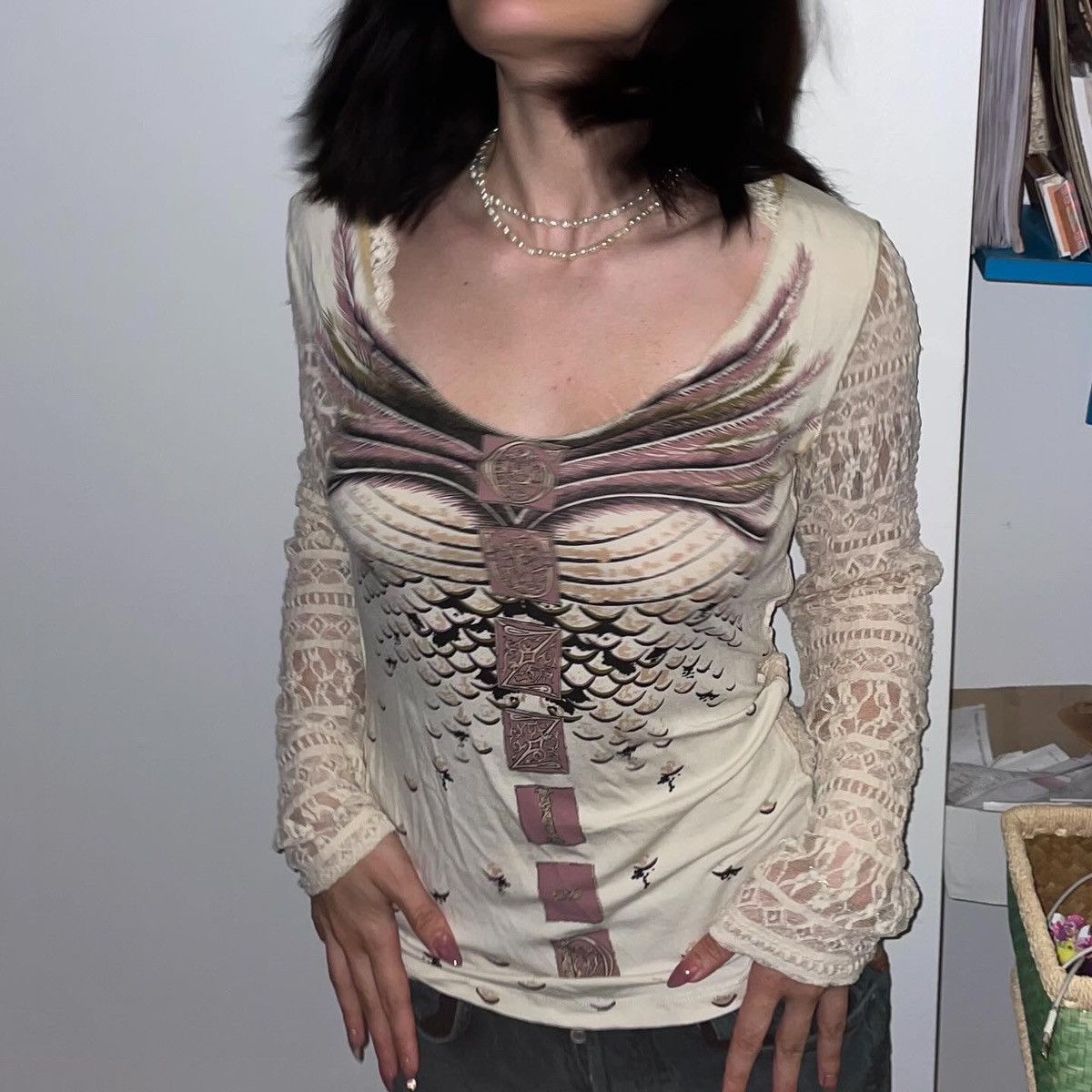 Vintage y2k blouse Size L / US 10 / IT 46 - 1 Thumbnail
