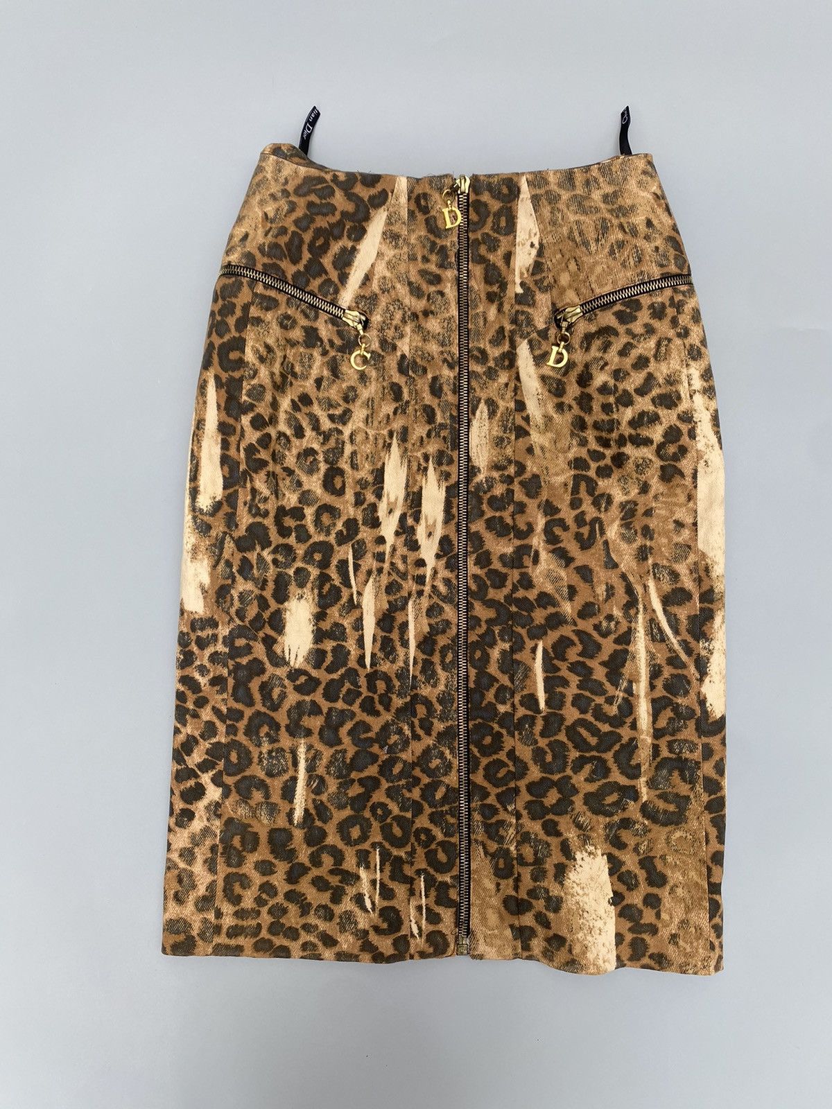 見事な創造力 x Dior 2001- AW Galliano John × Dior Galliano- Print Leopard スカート