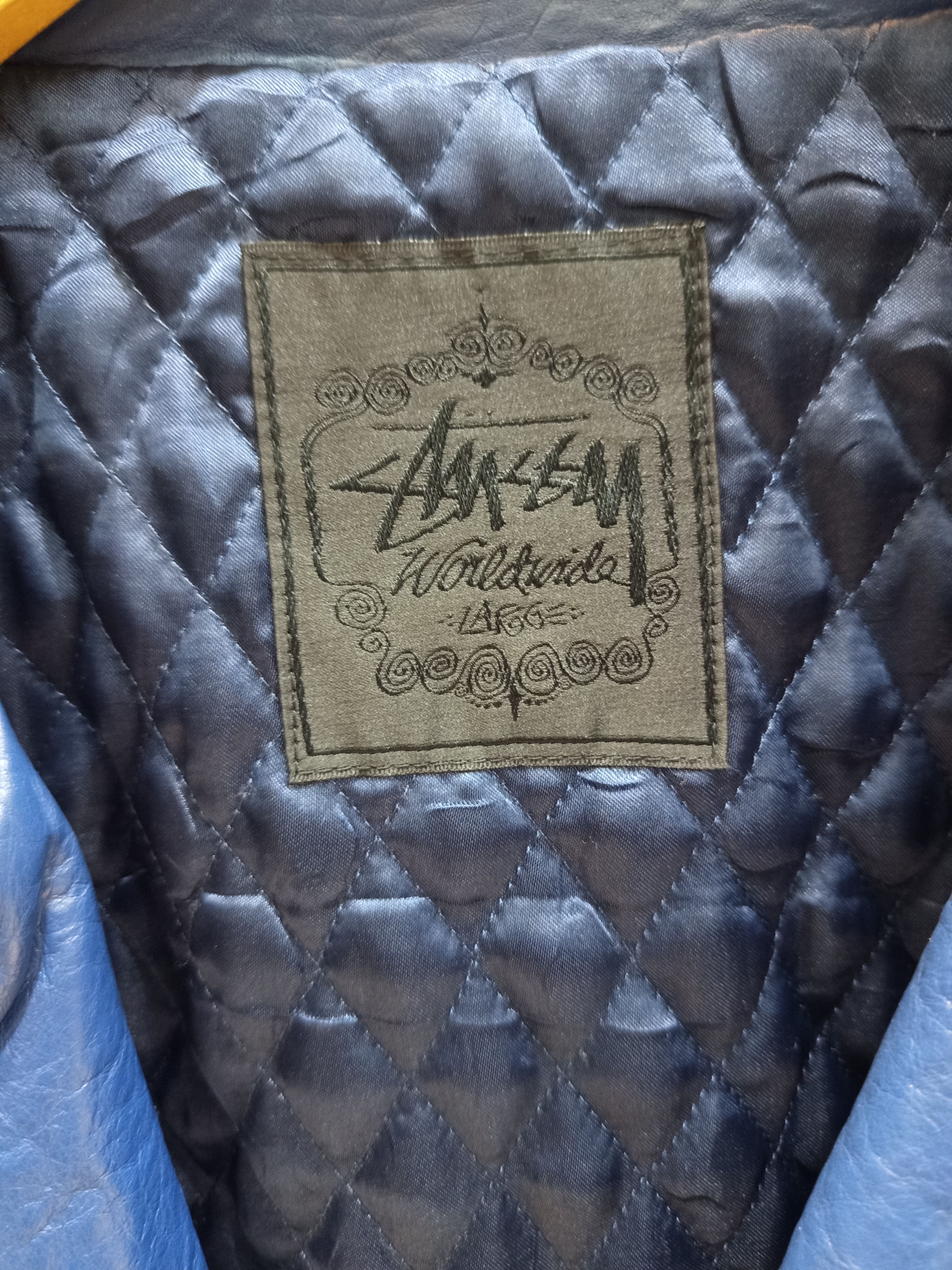 Stussy Y2K Stussy Japan Leather Biker Jacket Size US L / EU 52-54 / 3 - 13 Thumbnail