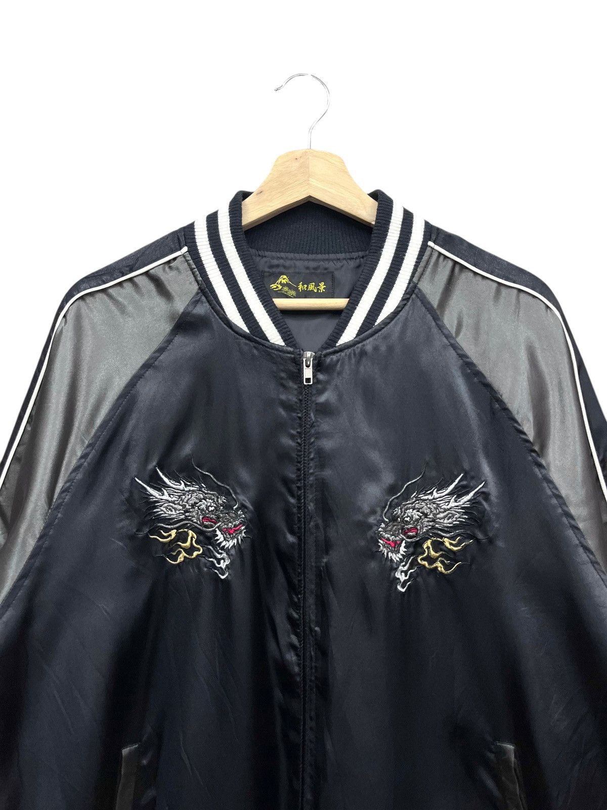 Japanese Brand 🔥Vintage Japanese Sukajan Dragon Embroidery Yakuza Jacket Size US L / EU 52-54 / 3 - 4 Thumbnail