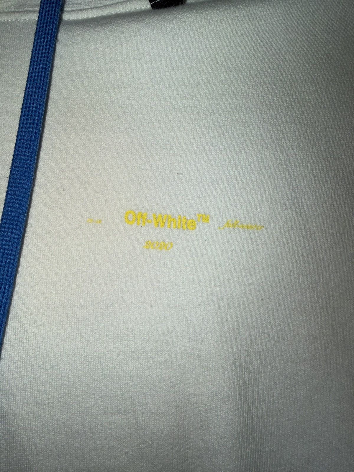 Off-White Size L - Off-White Acrylic Arrows Hoodie - White Size US L / EU 52-54 / 3 - 2 Thumbnail