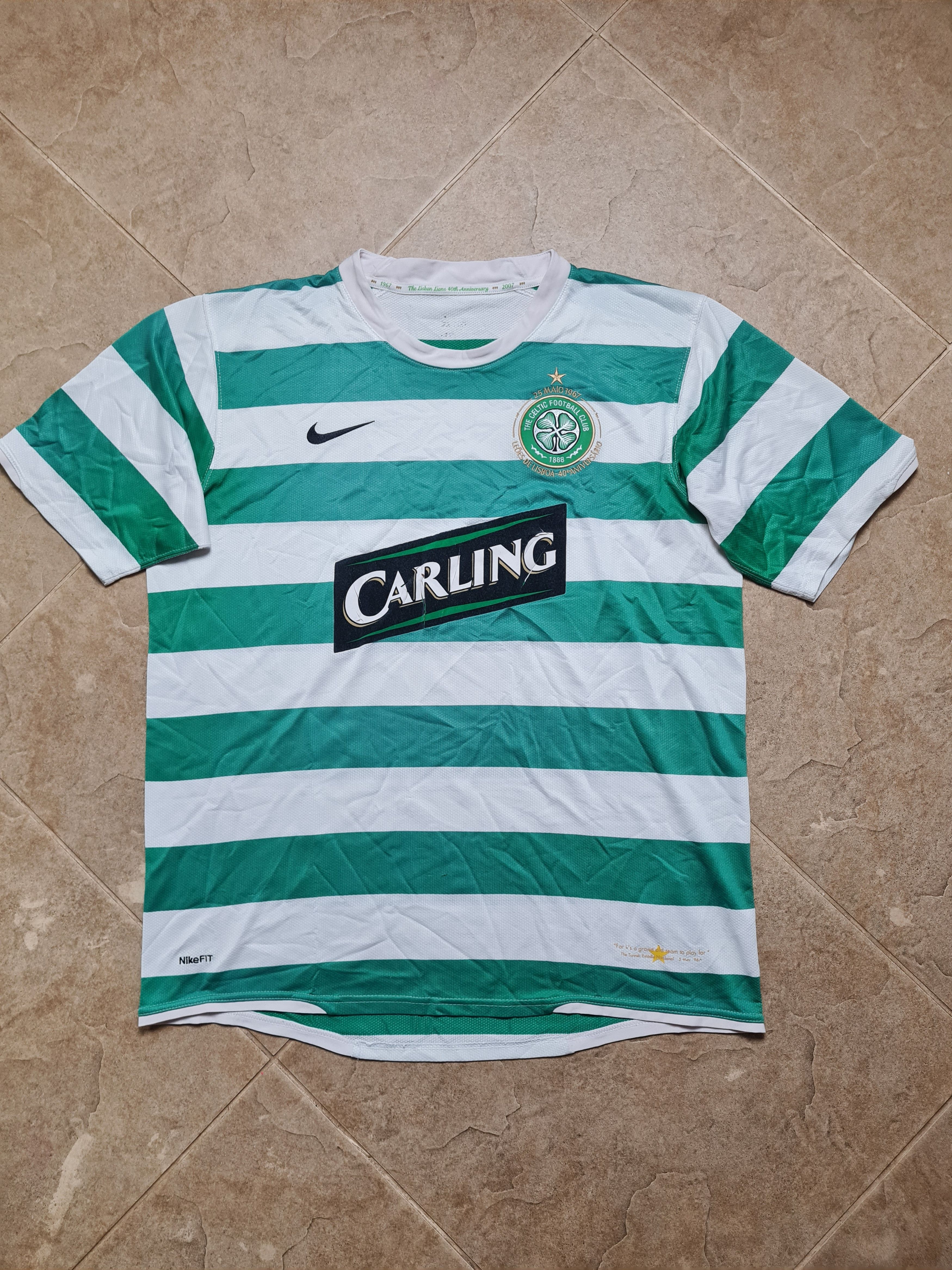 Nike CELTIC SCOTLAND 2007/2008 HOME FOOTBALL SHIRT JERSEY NIKE Size US L / EU 52-54 / 3 - 4 Thumbnail