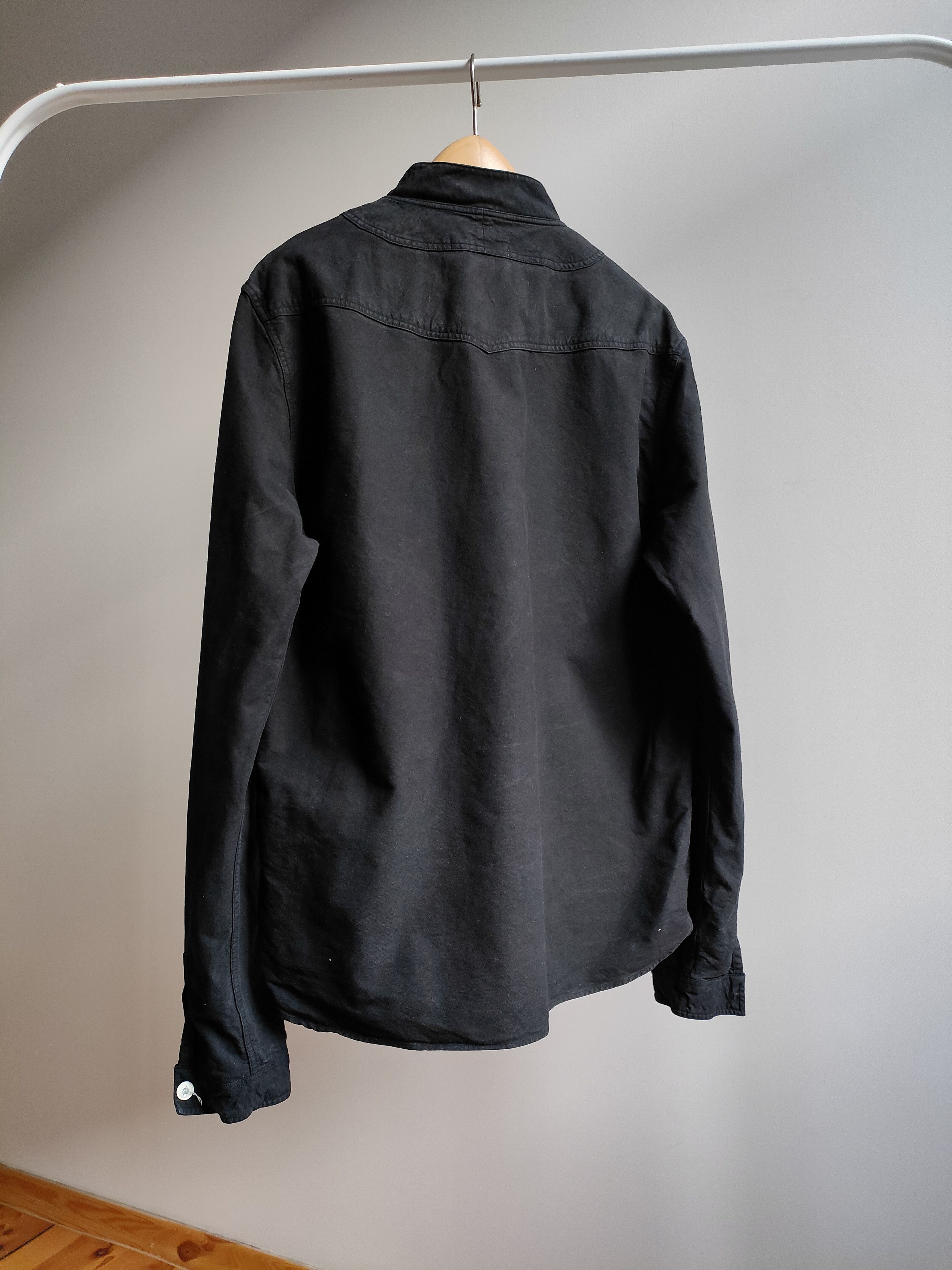YMC YMC You Must Create Black Cotton Mandarin Collar Shirt Size US M / EU 48-50 / 2 - 2 Thumbnail