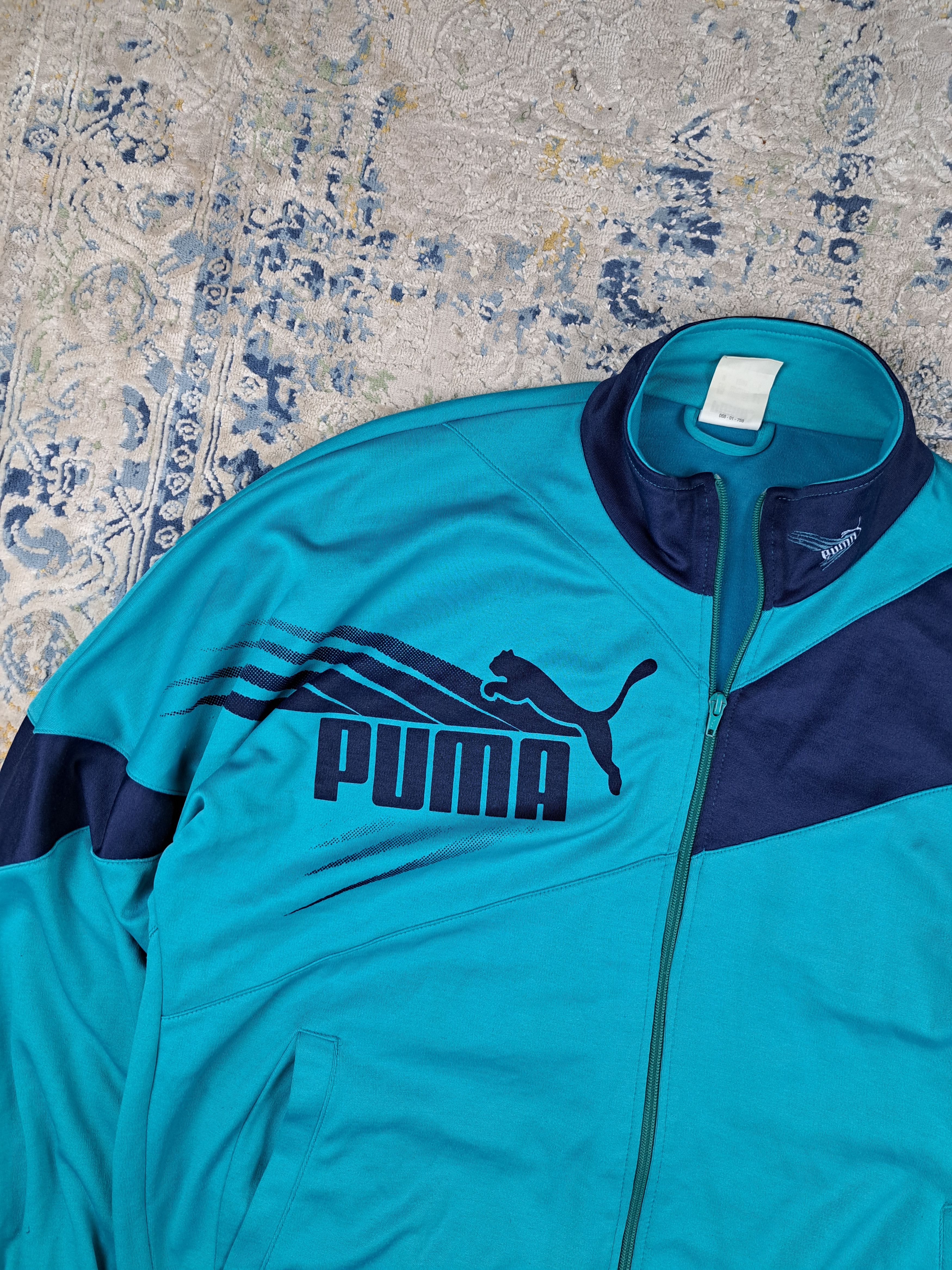 Puma Vintage 80s Puma Track Jacket Soccer Aesthetic Blokecore Size US L / EU 52-54 / 3 - 2 Thumbnail