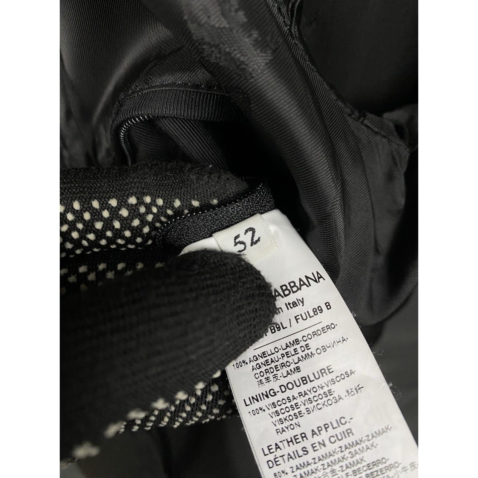 Dolce & Gabbana MINT! Dolce&Gabbana Men's Black Leather Bomber Jacket Size 5 Size US L / EU 52-54 / 3 - 10 Thumbnail