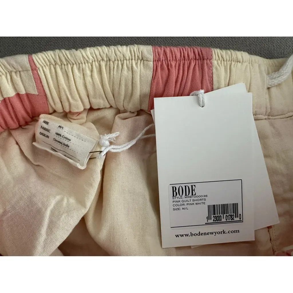 Bode Bode Quilt Shorts Pink M/L Size US 32 / EU 48 - 3 Thumbnail