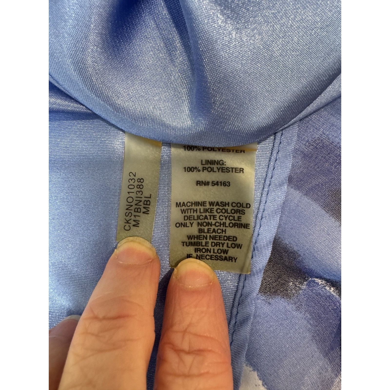 Calvin Klein Calvin Klein Skirt Blue Print Fairy Feminine Romantic 12 Size 34" / US 12 / IT 48 - 7 Thumbnail