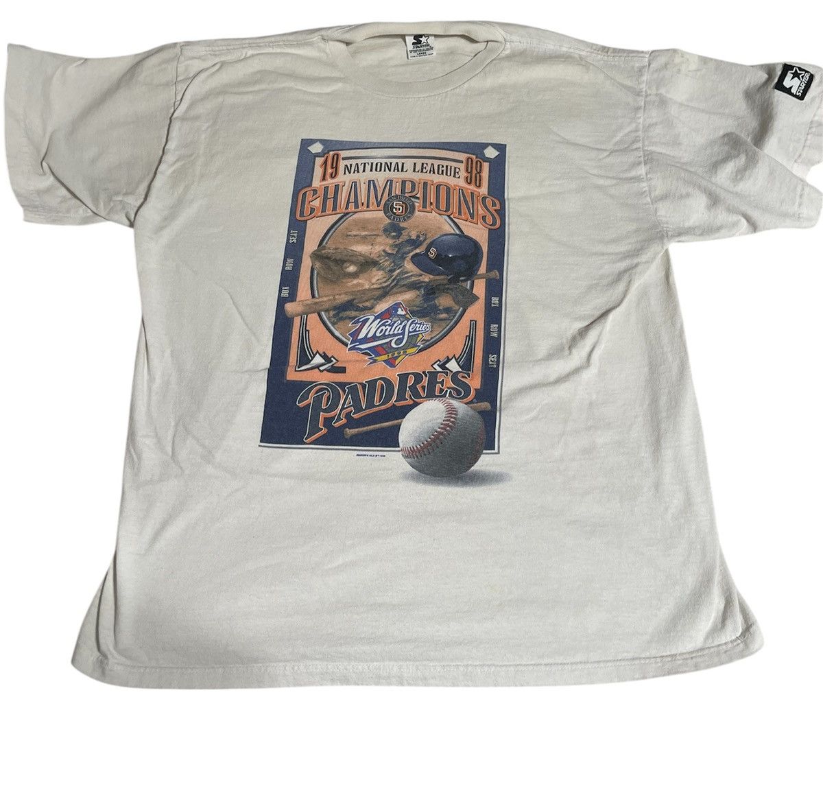 Vintage 1998 San Diego Padres World Series tee Size US L / EU 52-54 / 3 - 1 Thumbnail
