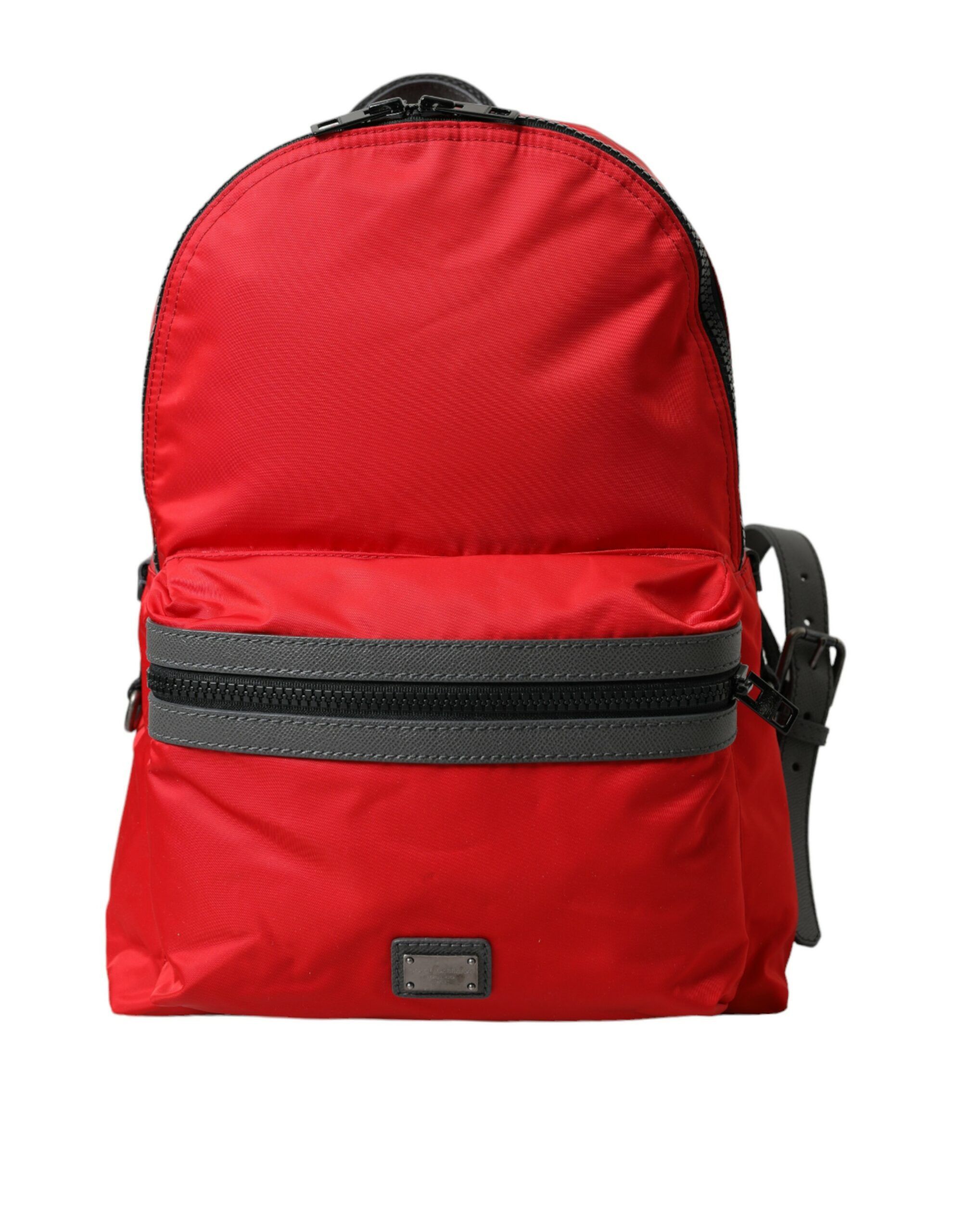 Dolce & Gabbana Elegant Red Nylon-Leather Men's Backpack Size ONE SIZE - 1 Thumbnail