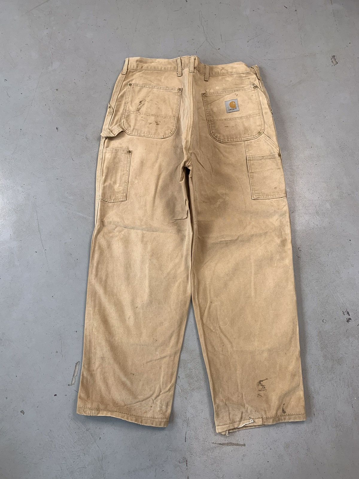 Carhartt Vintage faded Carhartt double knee denim Size US 38 / EU 54 - 2 Thumbnail