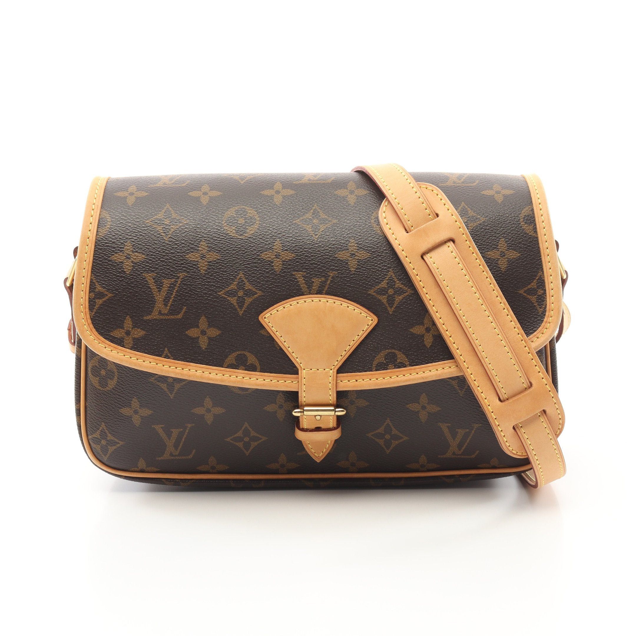 Louis Vuitton Louis Vuitton Sologne Monogram Shoulder Bag Leather Brown Size ONE SIZE - 1 Thumbnail
