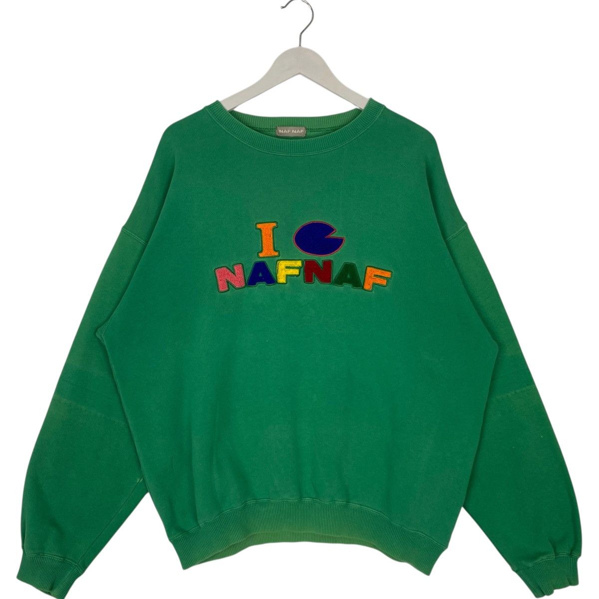 Other Vintage 90s Naf Naf Paris Sweatshirt Crewneck Big Logo Size US L / EU 52-54 / 3 - 1 Thumbnail